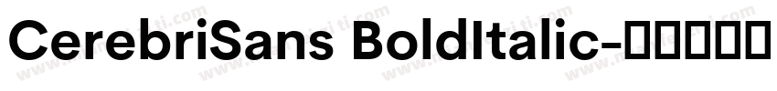 CerebriSans BoldItalic字体转换